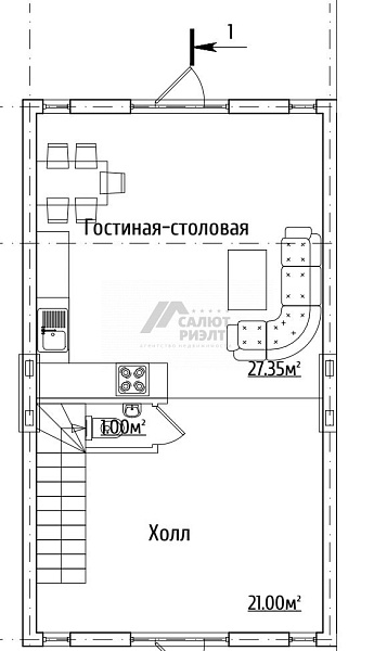 Таунхаус, 140 кв.м.